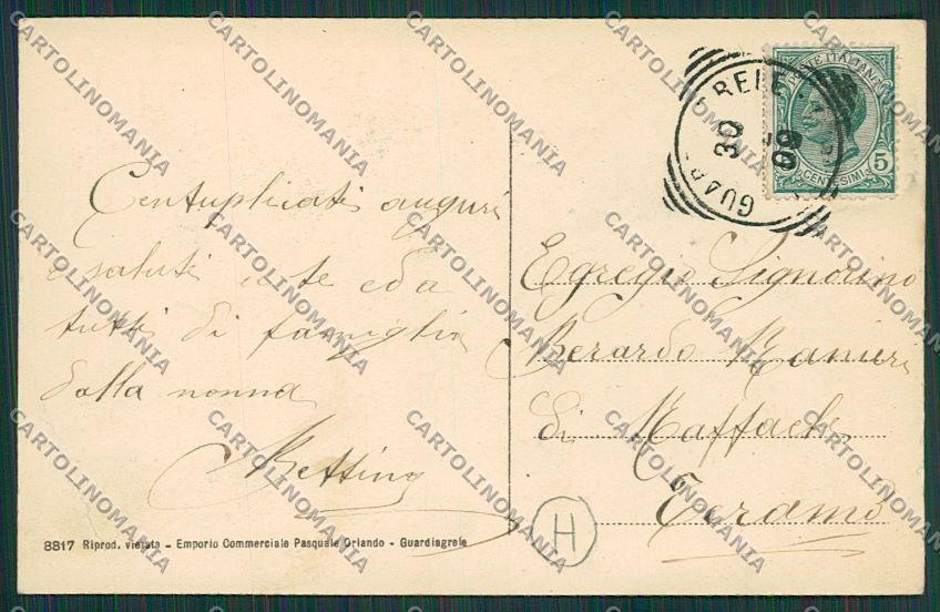 Chieti Guardiagrele Saluti da cartolina QQ4095 – retro
