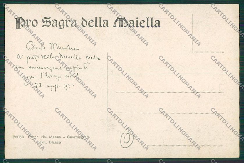 Chieti Guardiagrele Fascismo cartolina QQ4105 – retro