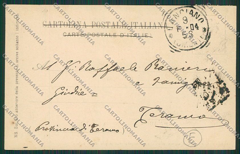 Chieti Lanciano cartolina QQ4111 – retro
