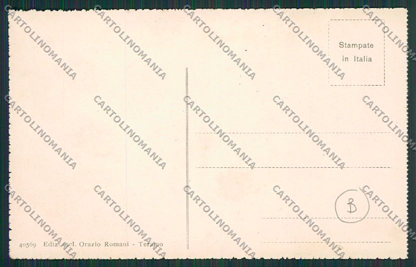 Teramo Città cartolina QQ4143 – retro