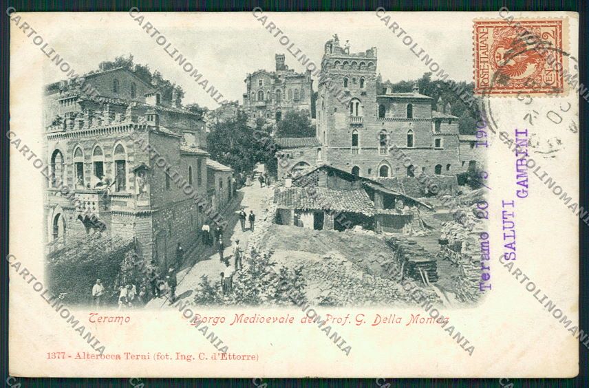 Teramo Città Alterocca 1377 cartolina QQ4156 – fronte