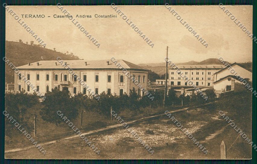 Teramo Città Caserma Militari cartolina QQ4158 – fronte