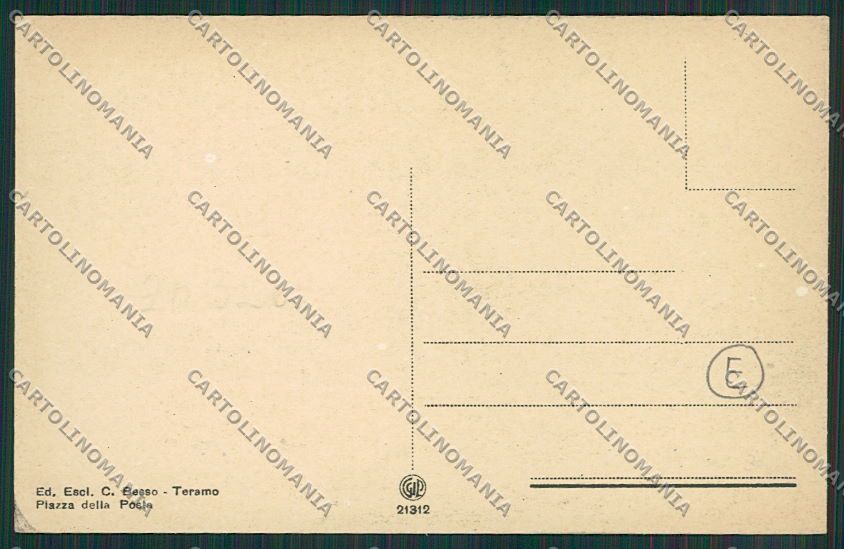 Teramo Città cartolina QQ4174 – retro