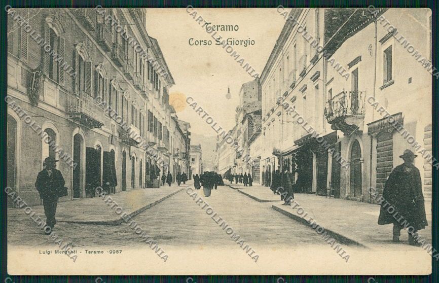 Teramo Città PIEGHINA cartolina QQ4177 – fronte