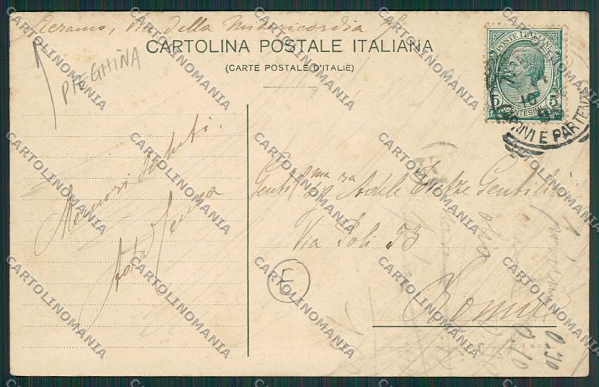 Teramo Città PIEGHINA cartolina QQ4177 – retro
