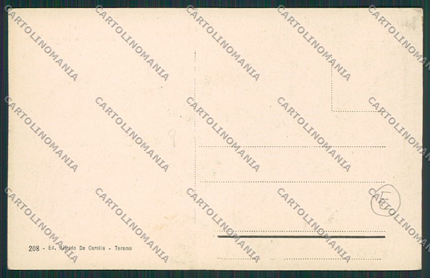 Teramo Città Banca cartolina QQ4180 – retro