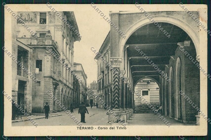 Teramo Città PIEGHINA cartolina QQ4192 – fronte