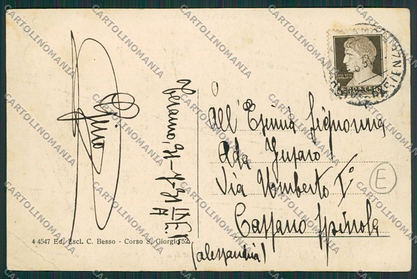 Teramo Città PIEGHINA cartolina QQ4192 – retro