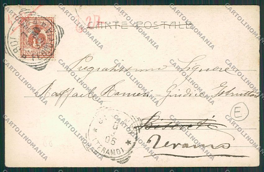 Teramo Città Alterocca 1224 PIEGHINA cartolina QQ4193 – retro