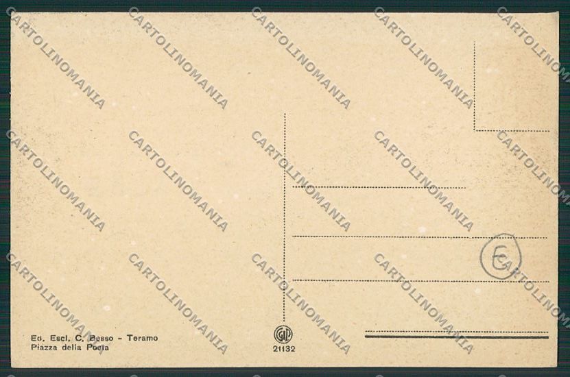 Teramo Città cartolina QQ4196 – retro