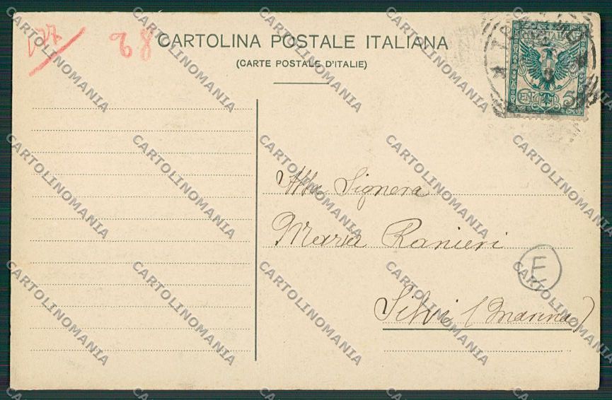 Teramo Città Mercato cartolina QQ4200 – retro