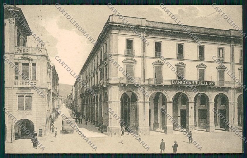 Teramo Città Banca cartolina QQ4212 – fronte