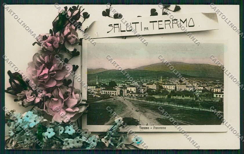 Teramo Città Saluti da Foto cartolina QQ4216 – fronte