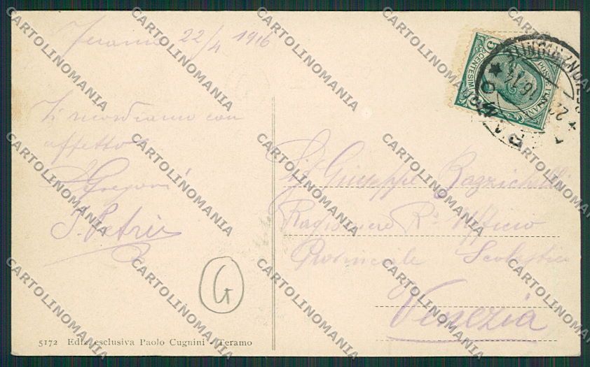 Teramo Città cartolina QQ4226 – retro