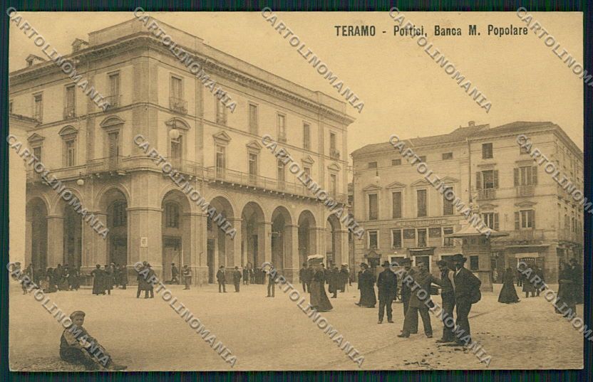 Teramo Città Banca cartolina QQ4227 – fronte