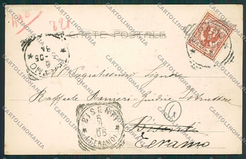 Teramo Città Alterocca 1375 cartolina QQ4231 – retro