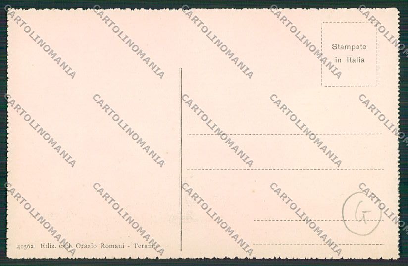 Teramo Città cartolina QQ4233 – retro