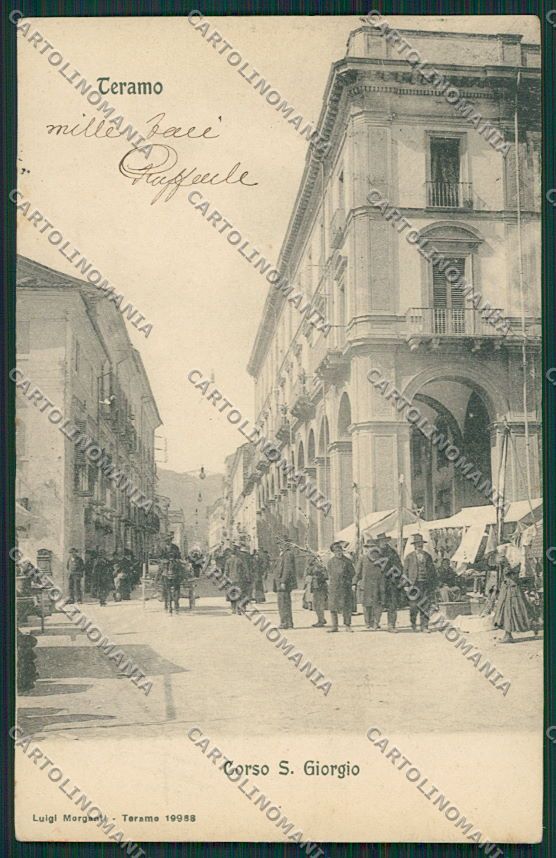 Teramo Città Mercato cartolina QQ4238 – fronte