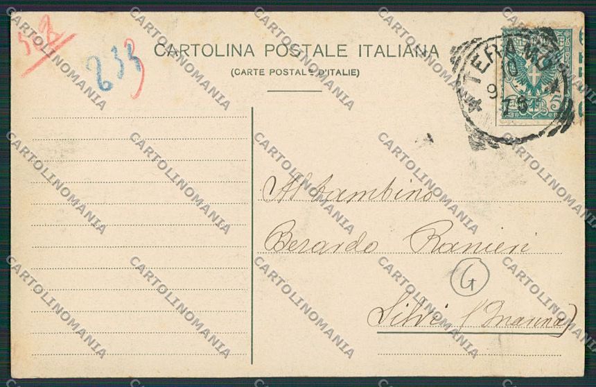 Teramo Città Mercato cartolina QQ4238 – retro