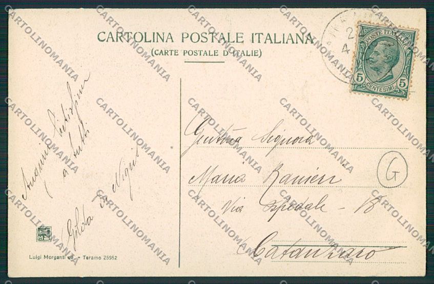 Teramo Città cartolina QQ4241 – retro