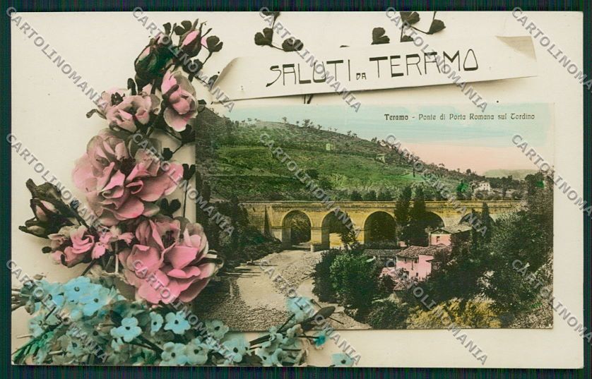 Teramo Città Saluti da Foto cartolina QQ4245 – fronte