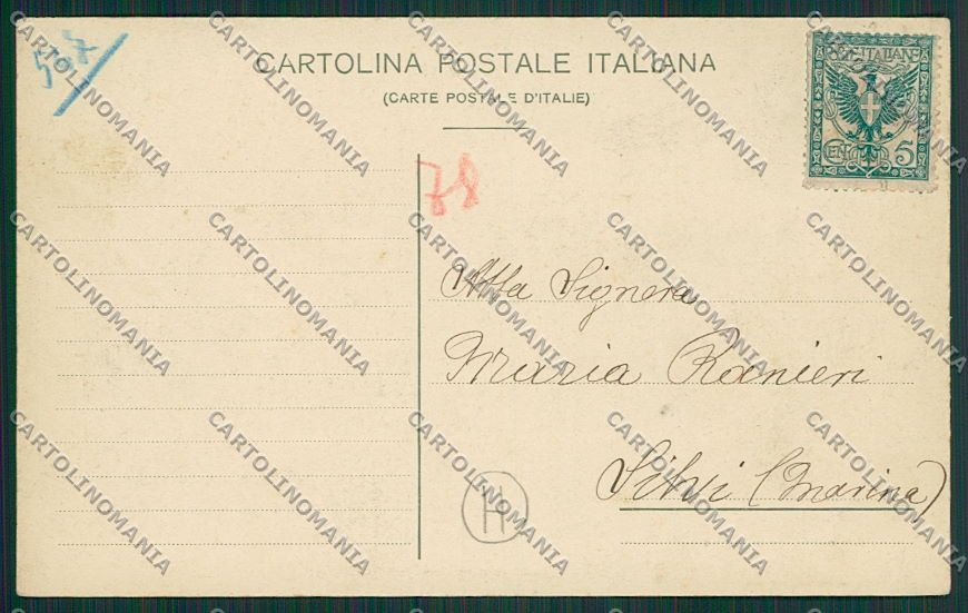 Teramo Città Mercato cartolina QQ4248 – retro