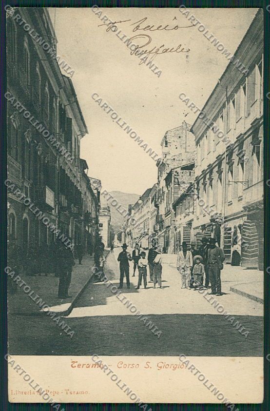 Teramo Città PIEGHINA cartolina QQ4258 – fronte