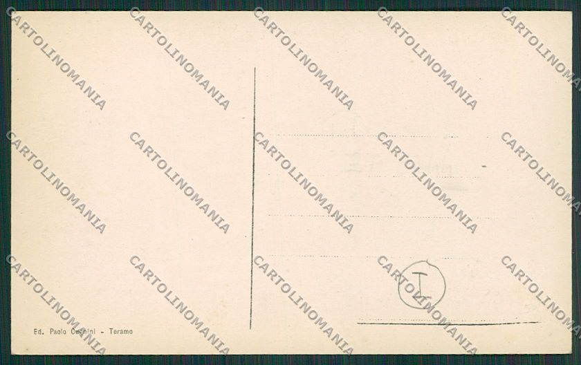 Teramo Città Saluti da Foto cartolina QQ4260 – retro