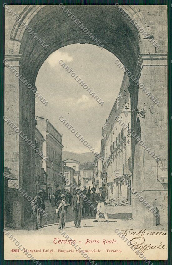 Teramo Città Porta Reale cartolina QQ4271 – fronte