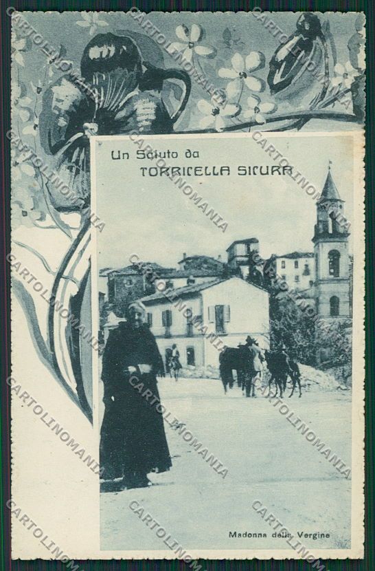 Teramo Torricella Sicura Saluti da cartolina QQ4332 – fronte
