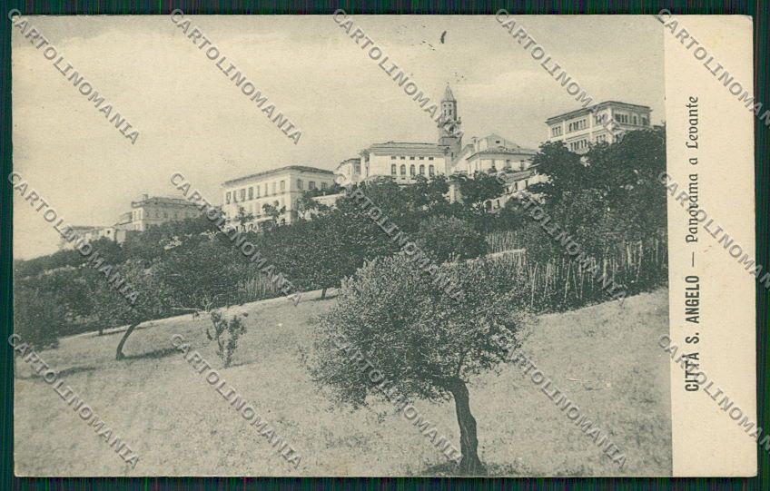 Pescara Città Sant'Angelo PIEGA cartolina QQ4341 – fronte