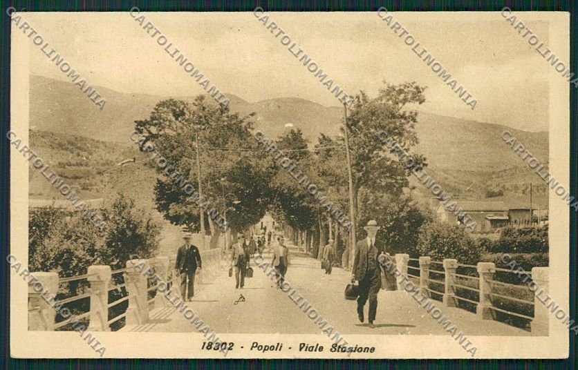Pescara Popoli cartolina QQ4349 – fronte