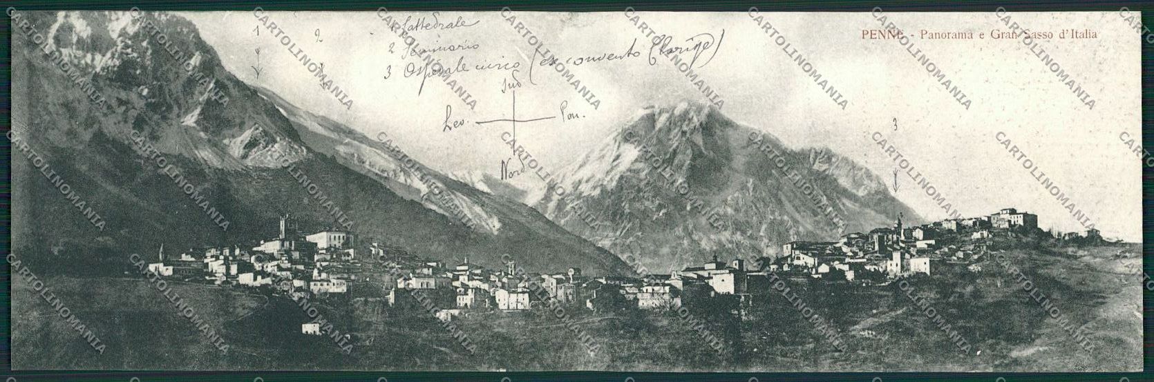 Pescara Penne Doppia cartolina QQ4363 – fronte