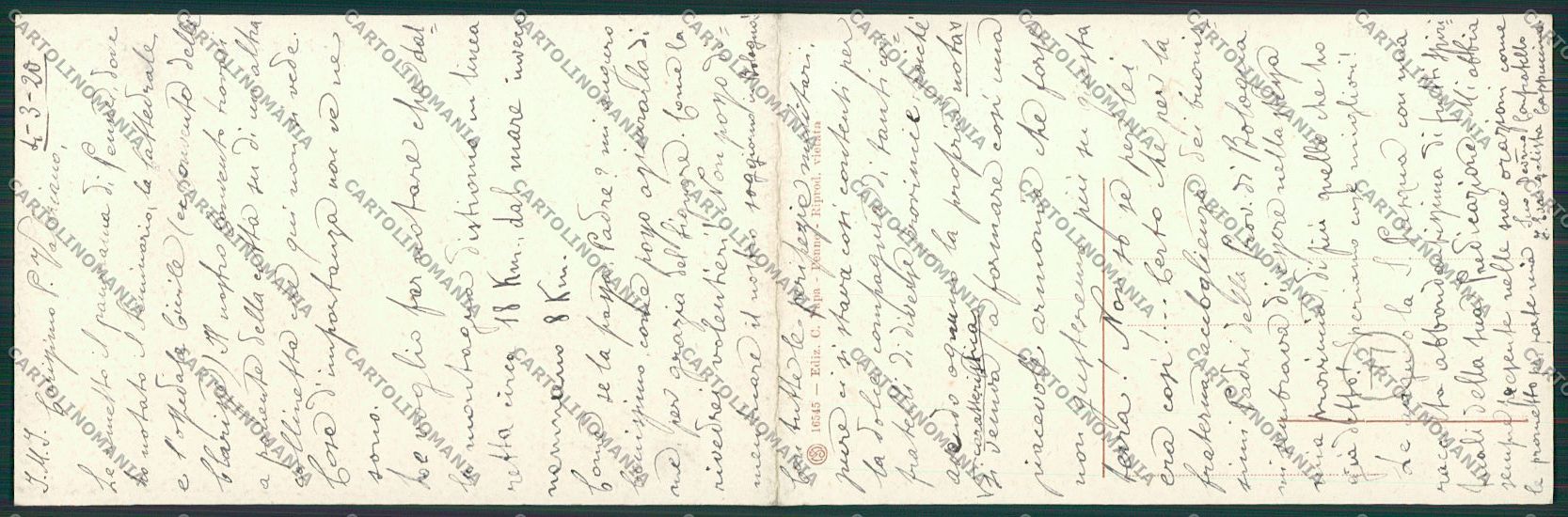 Pescara Penne Doppia cartolina QQ4363 – retro