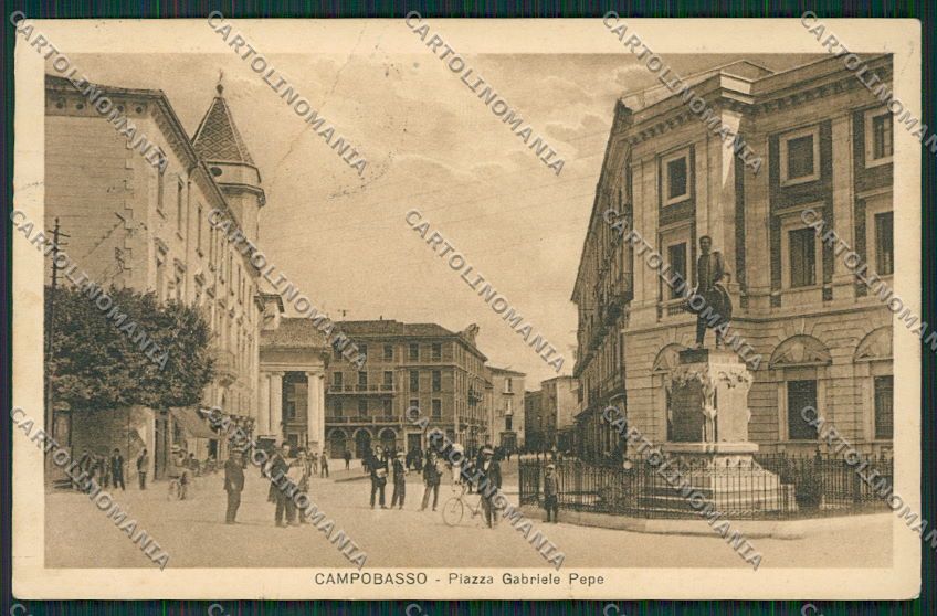 Campobasso Città PIEGA cartolina QQ4387 – fronte