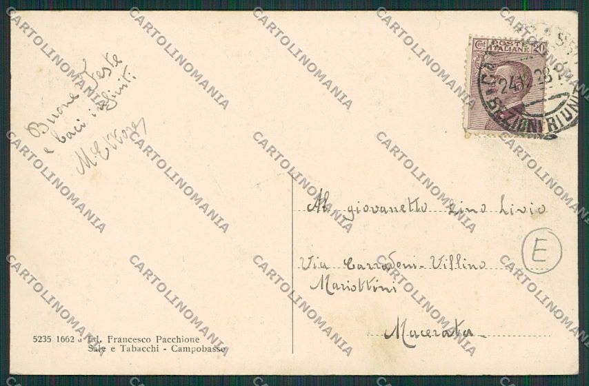 Campobasso Città cartolina QQ4388 – retro