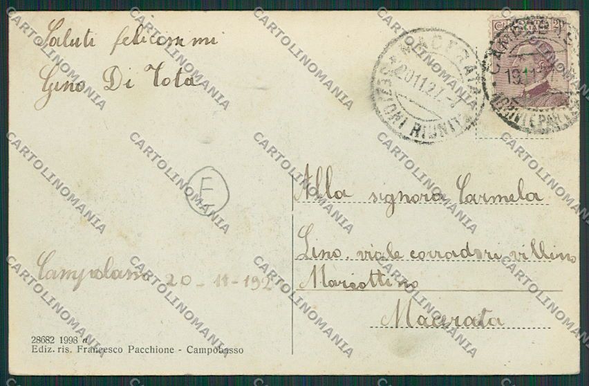 Campobasso Città cartolina QQ4390 – retro