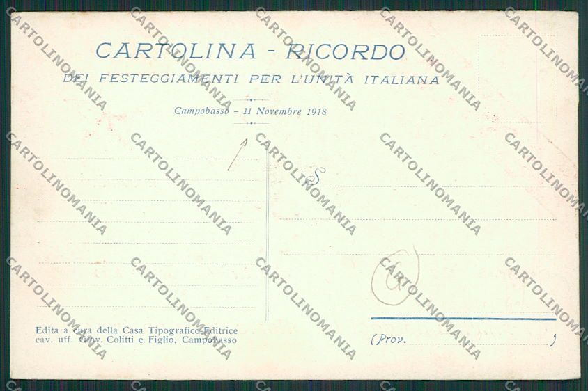 Campobasso Città Savoia cartolina QQ4402 – retro