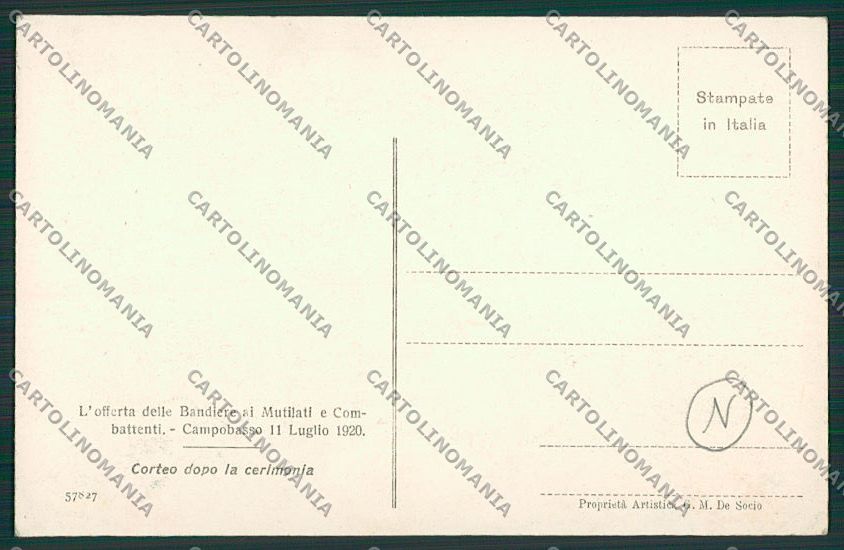 Campobasso Città cartolina QQ4415 – retro