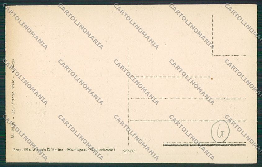 Campobasso Montagano cartolina QQ4430 – retro