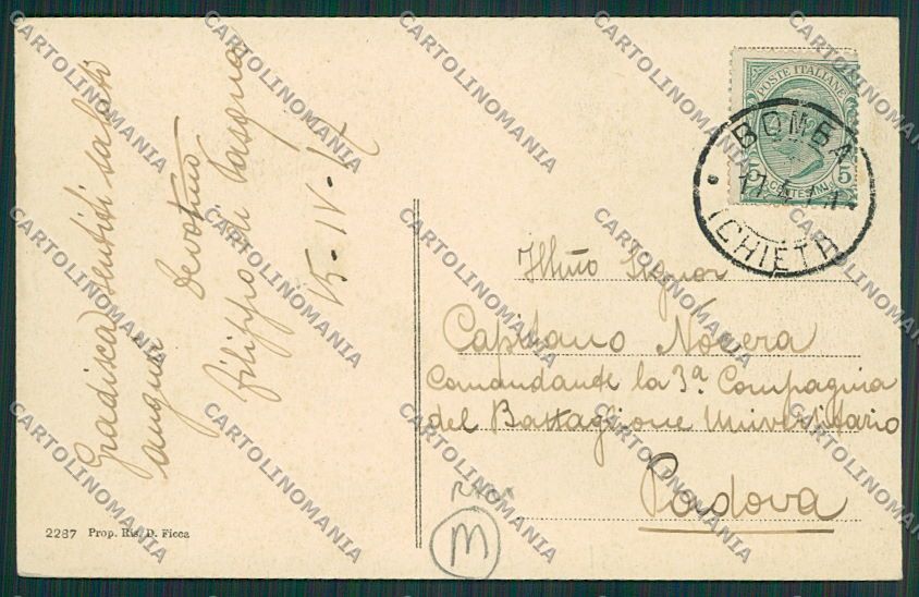 Chieti Bomba Un Pensiero da cartolina QQ4469 – retro