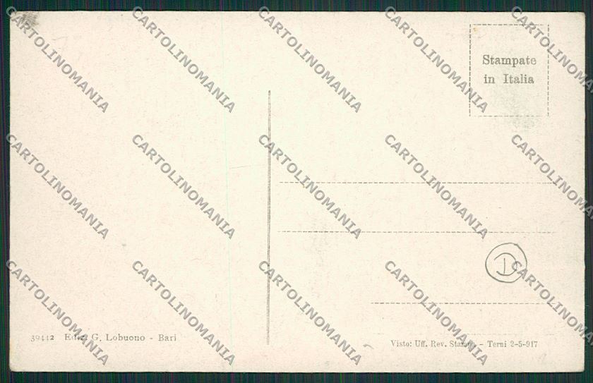 Bari Città Tram cartolina QQ4486 – retro