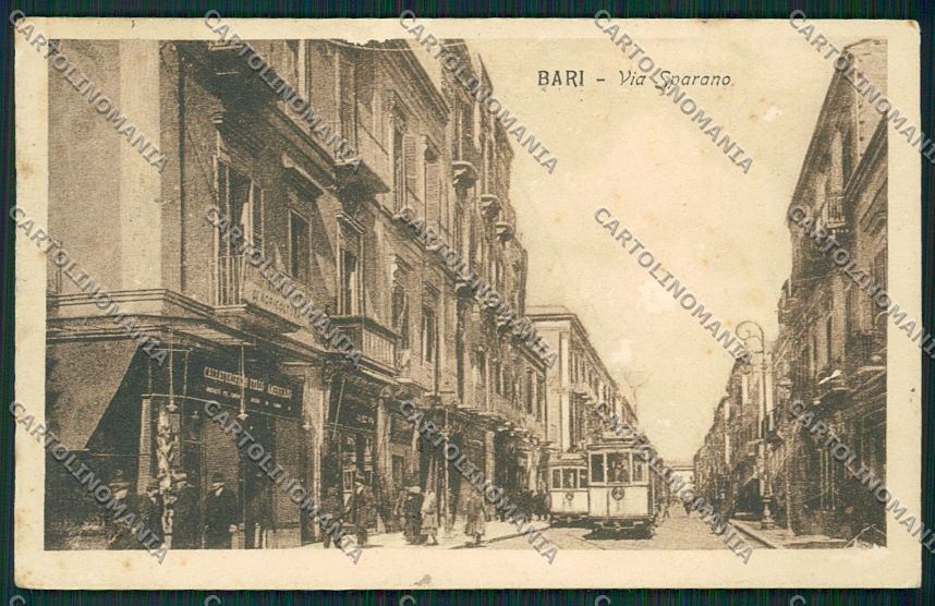 Bari Città Tram ABRASA cartolina QQ4505 – fronte