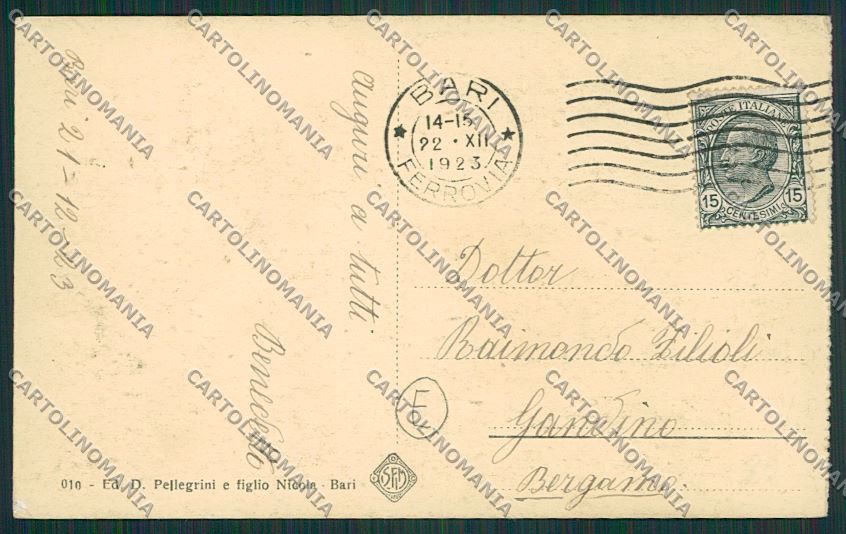 Bari Città cartolina QQ4506 – retro