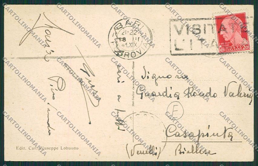 Bari Città cartolina QQ4515 – retro