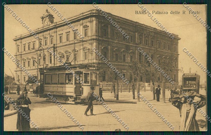 Bari Città Tram Poste cartolina QQ4550 – fronte