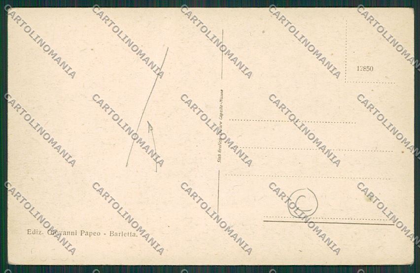 Bari Barletta Banca PIEGA cartolina QQ4602 – retro