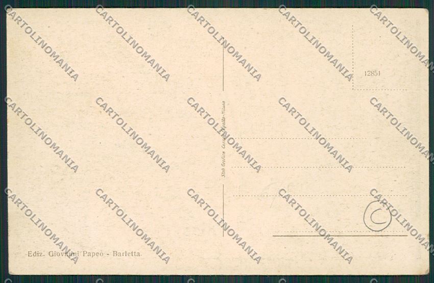 Bari Barletta cartolina QQ4604 – retro