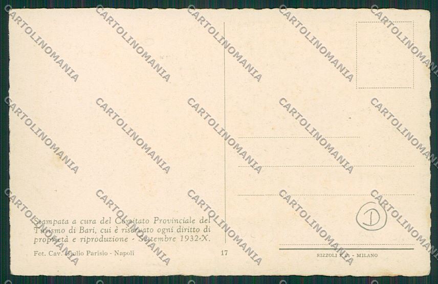 Bari Alberobello cartolina QQ4633 – retro