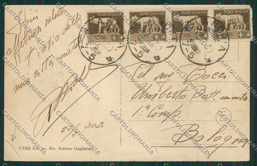 Bari Andria PIEGA cartolina QQ4634 – retro